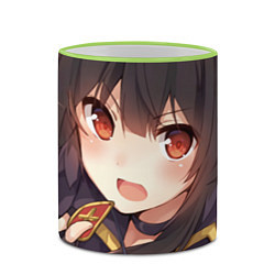 Кружка 3D Konosuba Мэгумин cute, цвет: 3D-светло-зеленый кант — фото 2