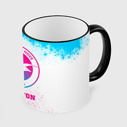 Кружка 3D Brighton neon gradient style, цвет: 3D-черный кант