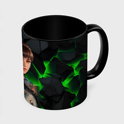Кружка 3D Stellar Blade Eve, цвет: 3D-белый + черный