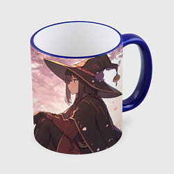 Кружка 3D Konosuba Мэгумин cute, цвет: 3D-синий кант