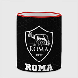 Кружка 3D Roma sport на темном фоне, цвет: 3D-красный кант — фото 2