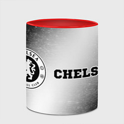 Кружка 3D Chelsea sport на светлом фоне по-горизонтали, цвет: 3D-белый + красный — фото 2