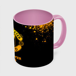 Кружка 3D Manchester United - gold gradient, цвет: 3D-белый + розовый