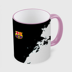 Кружка 3D Barcelona fc краски спорт, цвет: 3D-розовый кант