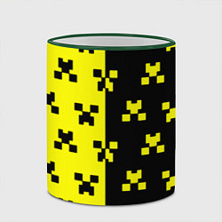 Кружка 3D Minecraft logo brend online, цвет: 3D-зеленый кант — фото 2