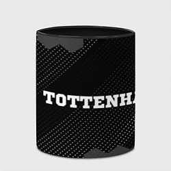 Кружка 3D Tottenham sport на темном фоне по-горизонтали, цвет: 3D-белый + черный — фото 2