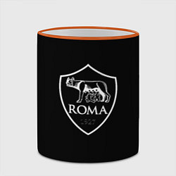 Кружка 3D Roma sport fc club, цвет: 3D-оранжевый кант — фото 2