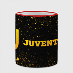 Кружка 3D Juventus - gold gradient по-горизонтали, цвет: 3D-красный кант — фото 2