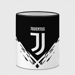 Кружка 3D Juventus sport geometry fc club, цвет: 3D-черный кант — фото 2