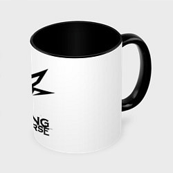 Кружка 3D Falling in Reverse band logo, цвет: 3D-белый + черный