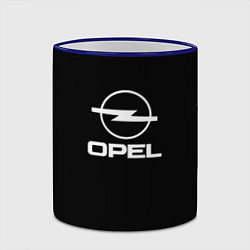 Кружка 3D Opel logo white, цвет: 3D-синий кант — фото 2