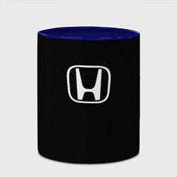 Кружка 3D Honda white logo, цвет: 3D-белый + синий — фото 2