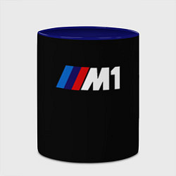 Кружка 3D BMW m1 logo, цвет: 3D-белый + синий — фото 2