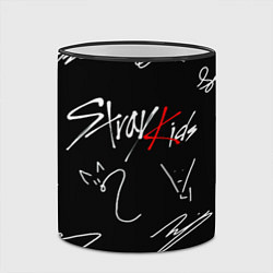 Кружка 3D Stray kids автографы лого, цвет: 3D-черный кант — фото 2