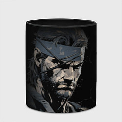 Кружка 3D Metal gear Venom Snake, цвет: 3D-белый + черный — фото 2