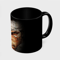 Кружка 3D Metal gear Venom Snake, цвет: 3D-белый + черный