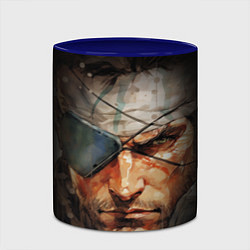 Кружка 3D Metal gear Venom Snake, цвет: 3D-белый + синий — фото 2