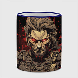Кружка 3D Venom Snake Metal gear game, цвет: 3D-синий кант — фото 2