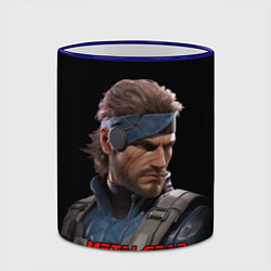 Кружка 3D Веном Снейк из игры Metal gear, цвет: 3D-синий кант — фото 2