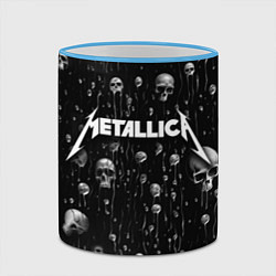 Кружка 3D Metallica - rock, цвет: 3D-небесно-голубой кант — фото 2