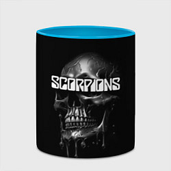 Кружка 3D Scorpions rock, цвет: 3D-белый + небесно-голубой — фото 2