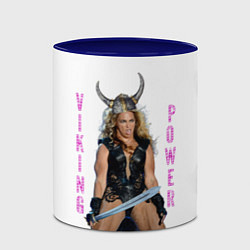 Кружка 3D Viking Power Beyonce, цвет: 3D-белый + синий — фото 2