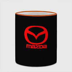 Кружка 3D Mazda red logo, цвет: 3D-оранжевый кант — фото 2