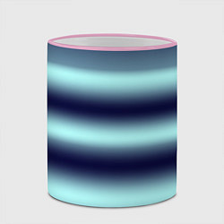 Кружка 3D Полосы градиент, цвет: 3D-розовый кант — фото 2