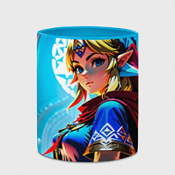 Кружка 3D Zelda, цвет: 3D-белый + небесно-голубой — фото 2