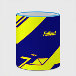 Кружка 3D Fallout film geometry, цвет: 3D-небесно-голубой кант — фото 2