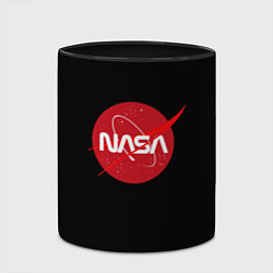 Кружка 3D Nasa logo red, цвет: 3D-белый + черный — фото 2