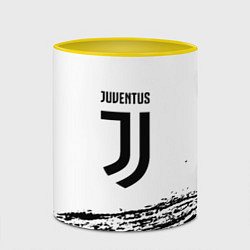 Кружка 3D Ювентус спорт краски, цвет: 3D-белый + желтый — фото 2