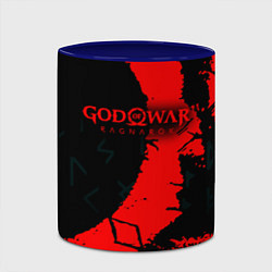 Кружка 3D God of War текстура, цвет: 3D-белый + синий — фото 2