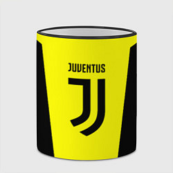 Кружка 3D Juventus sport geometry yellow, цвет: 3D-черный кант — фото 2