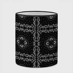 Кружка 3D Трефовая масть узор, цвет: 3D-черный кант — фото 2