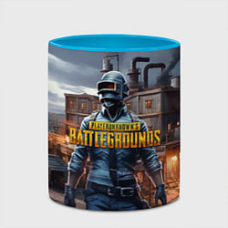 Кружка 3D PUBG персонаж из игры, цвет: 3D-белый + небесно-голубой — фото 2