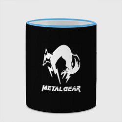 Кружка 3D Metal gear logo, цвет: 3D-небесно-голубой кант — фото 2