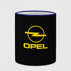 Кружка 3D Opel yellow, цвет: 3D-синий кант — фото 2