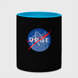 Кружка 3D Doge мем, цвет: 3D-белый + небесно-голубой — фото 2