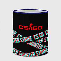 Кружка 3D Counter strike glitch, цвет: 3D-синий кант — фото 2