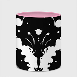 Кружка 3D Тест Роршаха - психоделика, цвет: 3D-белый + розовый — фото 2