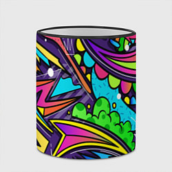 Кружка 3D Яркое граффити, цвет: 3D-черный кант — фото 2