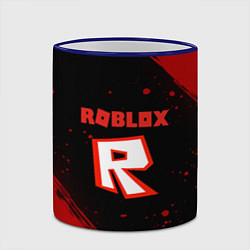 Кружка 3D Roblox текстура мобайл гейм, цвет: 3D-синий кант — фото 2