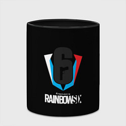 Кружка 3D Rainbow six шутер, цвет: 3D-белый + черный — фото 2