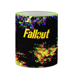 Кружка 3D Fallout краски, цвет: 3D-светло-зеленый кант — фото 2