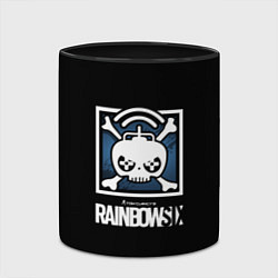 Кружка 3D Rainbow six шутер гейм стиль, цвет: 3D-белый + черный — фото 2