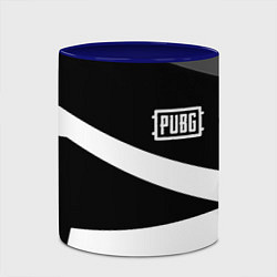 Кружка 3D PUBG online geometry, цвет: 3D-белый + синий — фото 2
