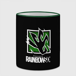 Кружка 3D Ubisoft game rainbow six, цвет: 3D-зеленый кант — фото 2