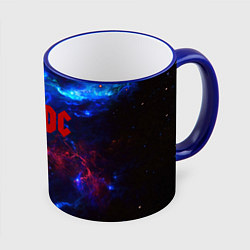 Кружка 3D AC DC space, цвет: 3D-синий кант
