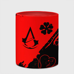 Кружка 3D Assassins Creed logo clewer, цвет: 3D-белый + красный — фото 2